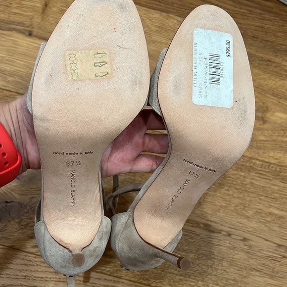 Manolo Blahnik cellin heel size 37.5  new and in box - Picture 4 of 4